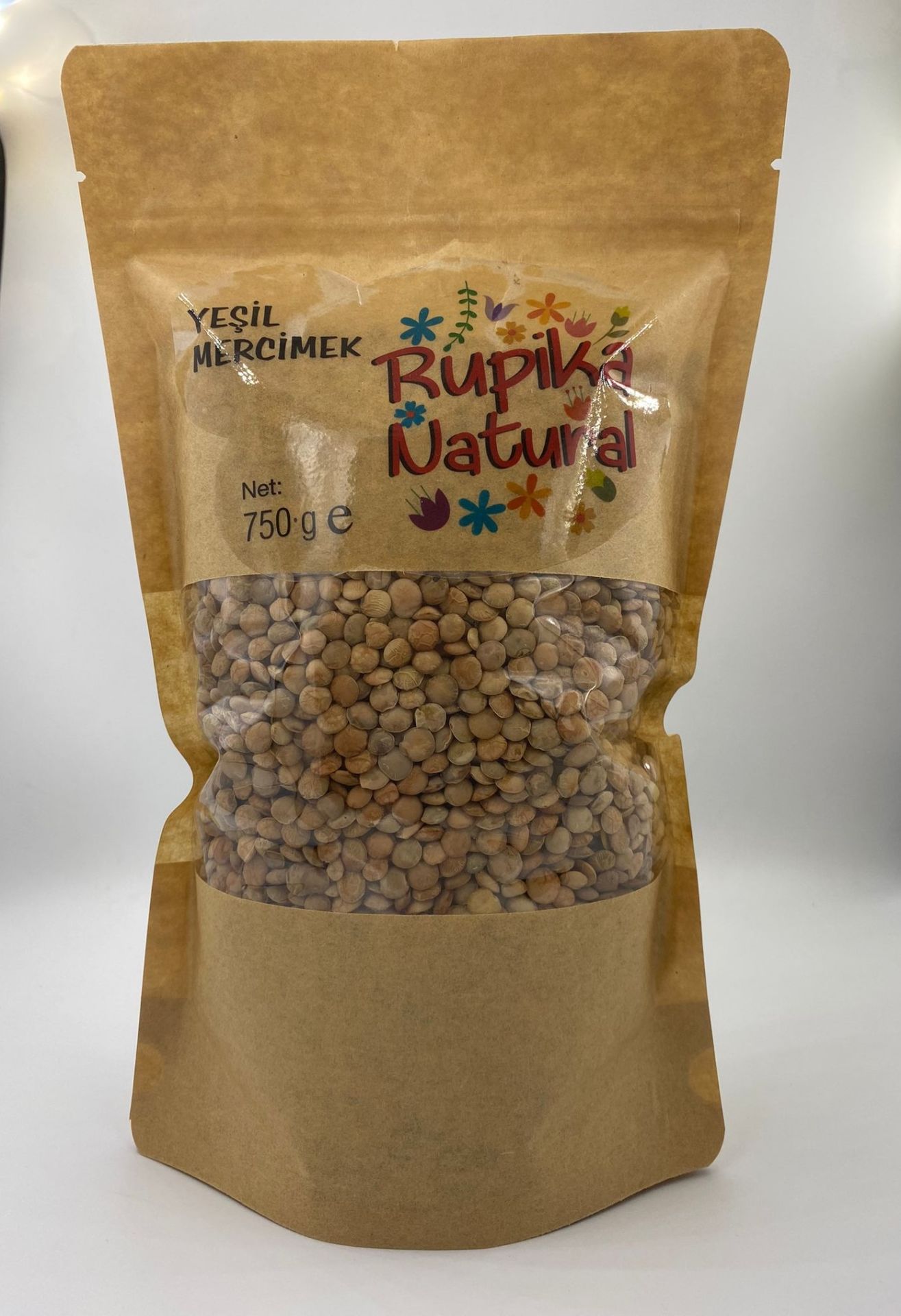 Rupika Natural Yeşil Mercimek 750gr